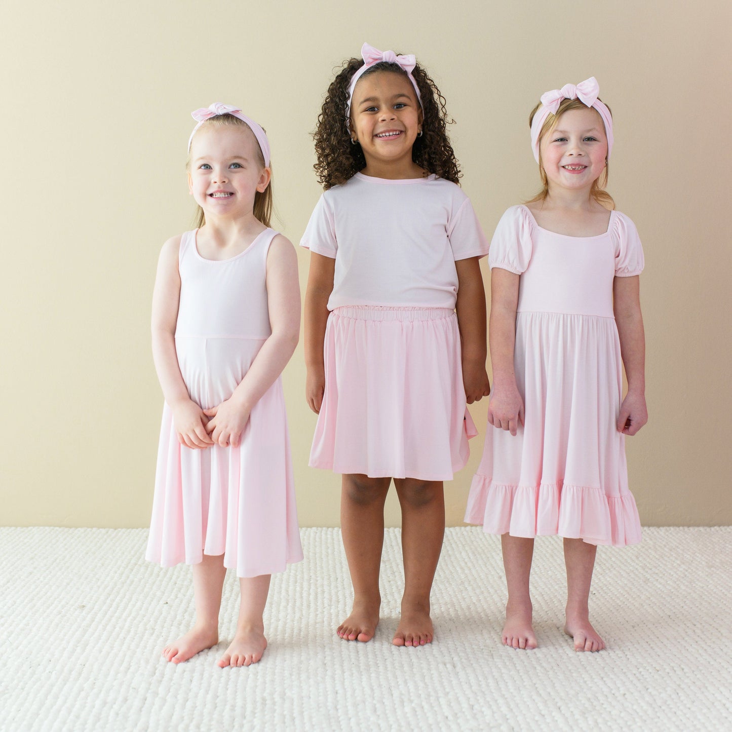 Puff Sleeve Twirl Dress in Sakura