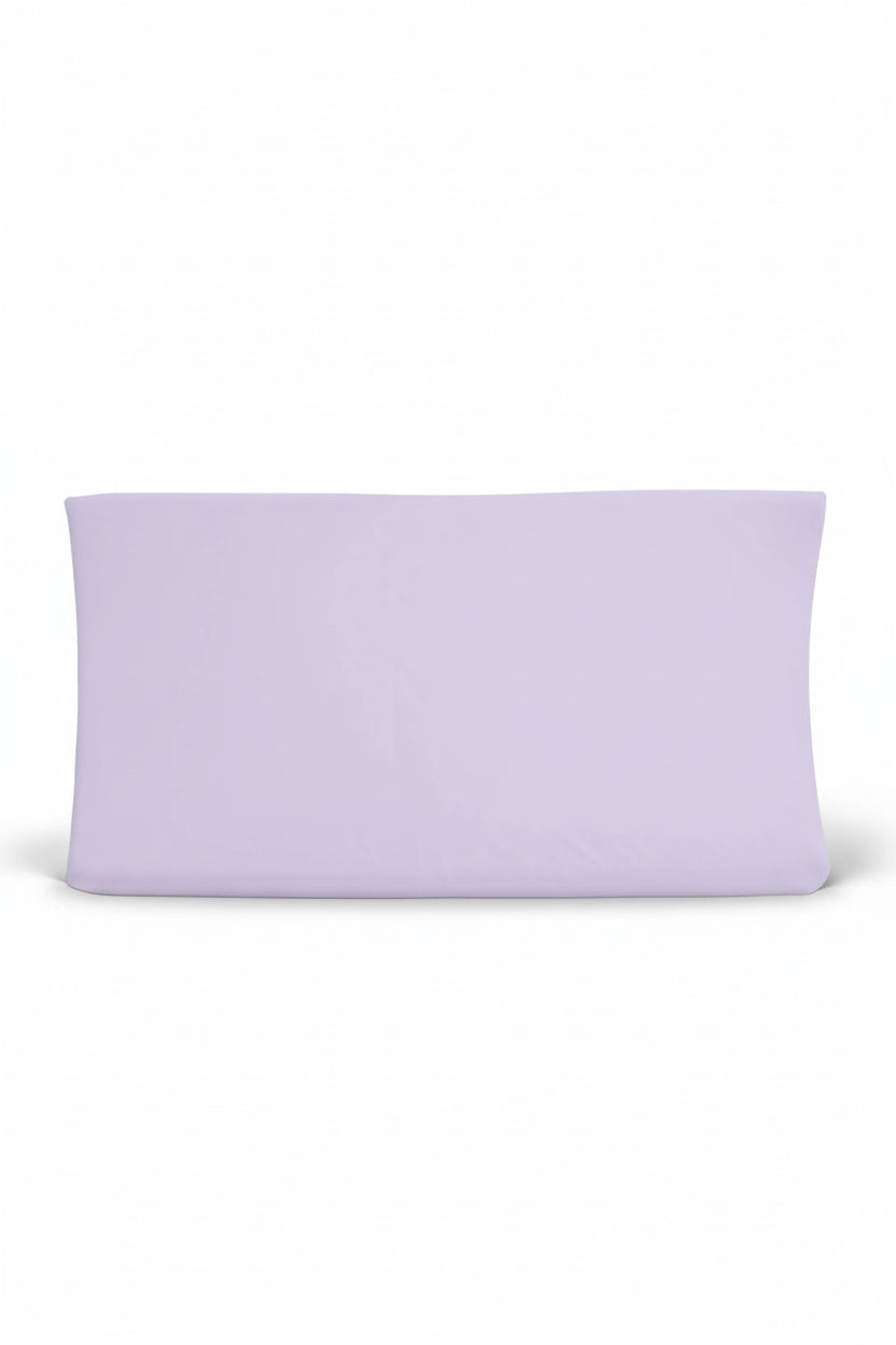 Solid Lilac Bamboo Changing Pad Cover