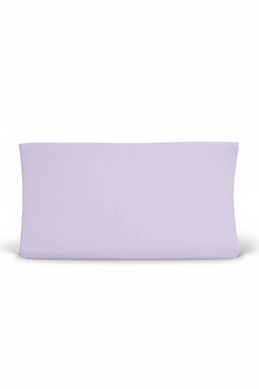Solid Lilac Bamboo Changing Pad Cover