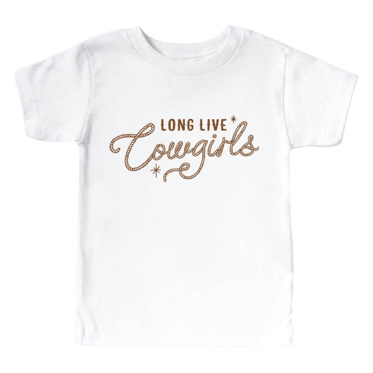 Long Live Cowgirls Kids Graphic Tee | White